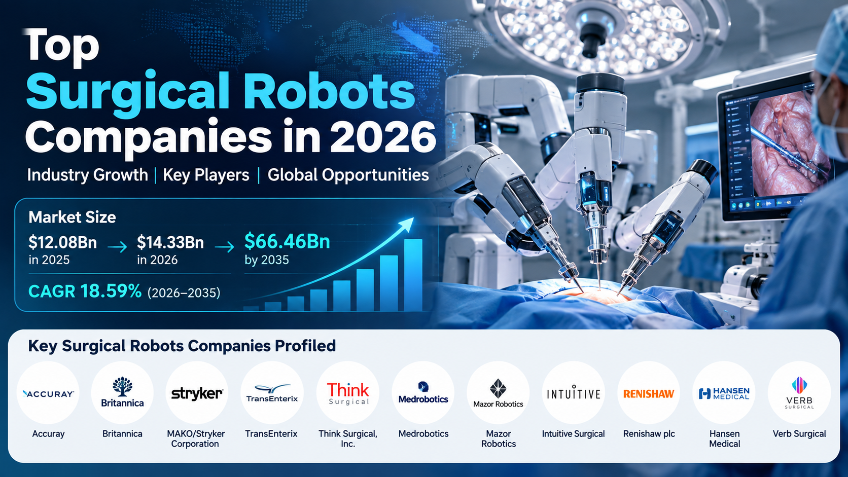 Top Surgical Robots Companies in 2026: Industry Growth, Key Players & Global Opportunities